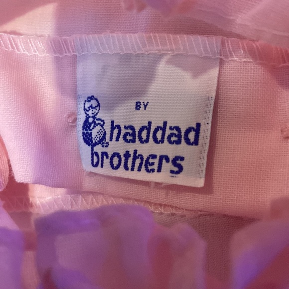Beautiful Vintage Baby Girl Haddad Brothers Pink Dress - Picture 6 of 12